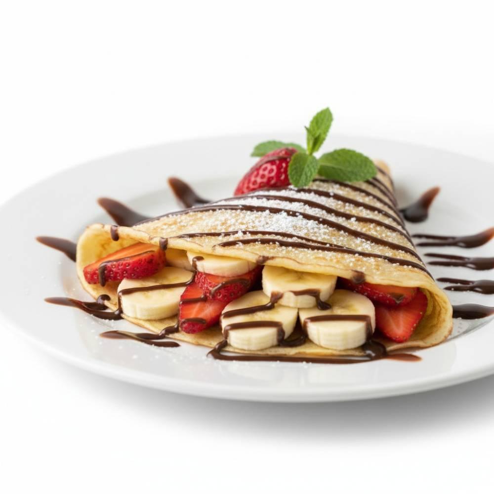 Soft crepe with fruit