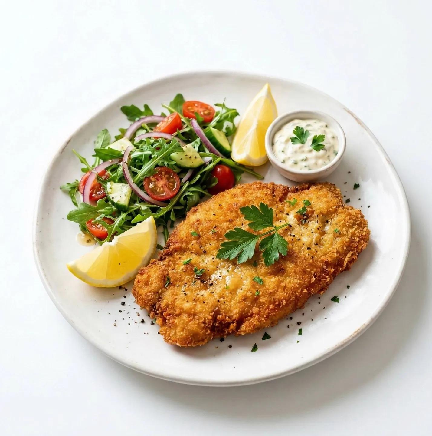 Plat Escalope de Poulet Panée