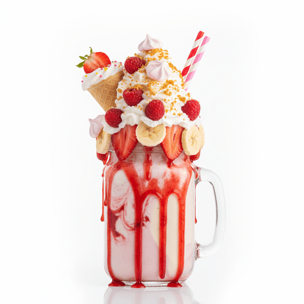 Milkshake Fruit Bomb Fraise Vanille