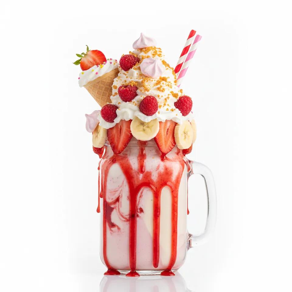 Milkshake Fruit Bomb Fraise Vanille