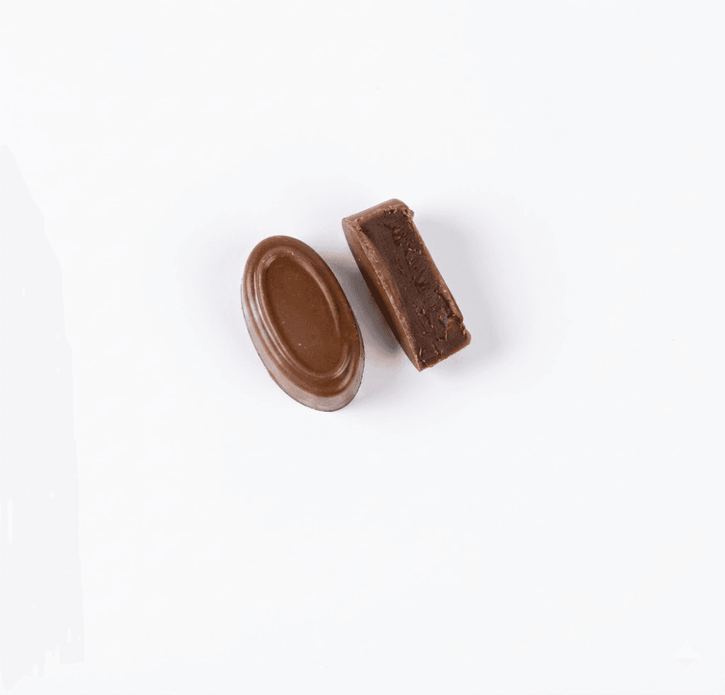 Chocolat au lait ganache chocolat noir