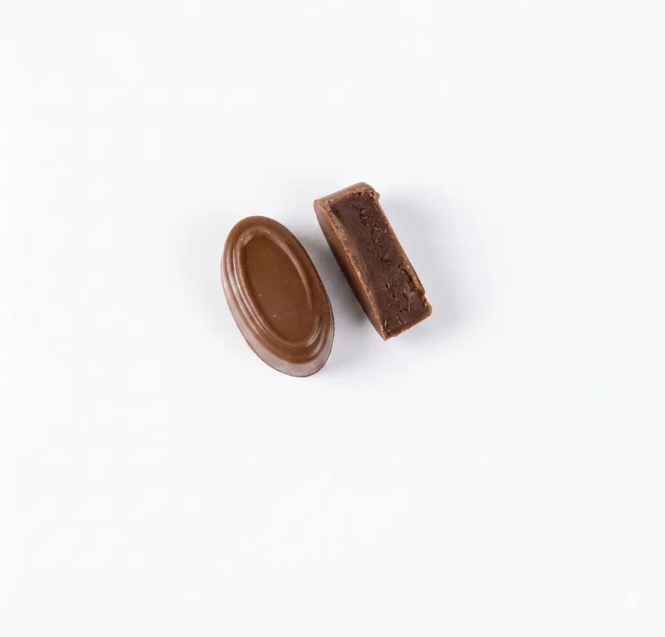 Chocolat au lait ganache chocolat noir