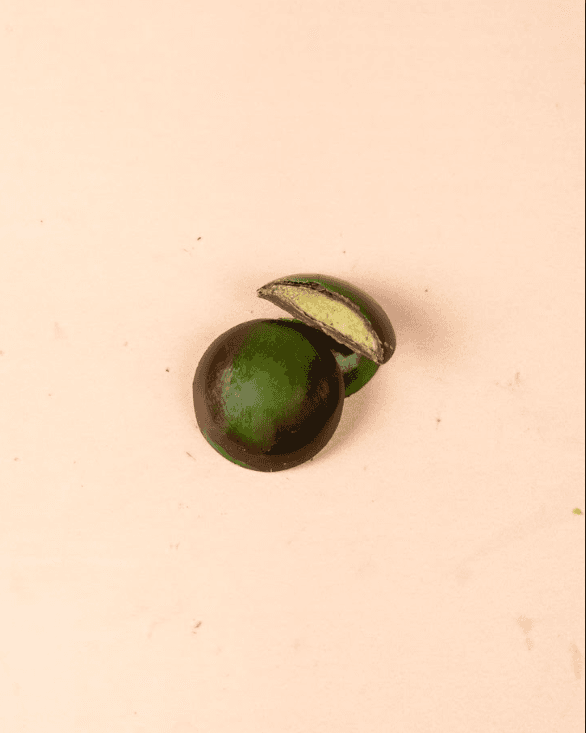 Chocolat noir ganache Ã  la menthe