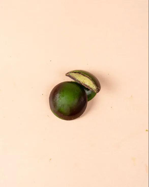 Chocolat noir ganache Ã  la menthe