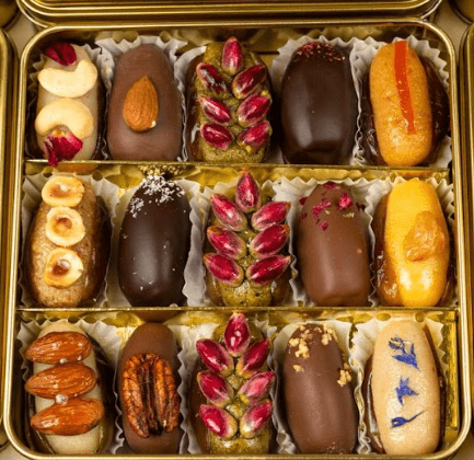 Coffret de dattes fourrÃ©es