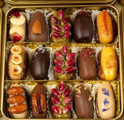 Coffret de dattes fourrÃ©es