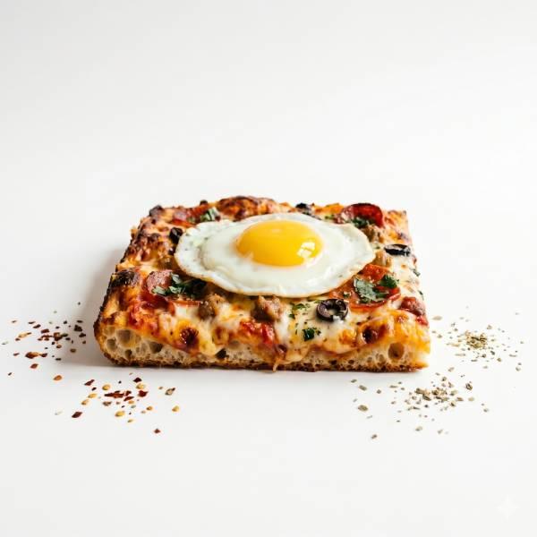 TranchePizza CarrÃ© qux oeufs