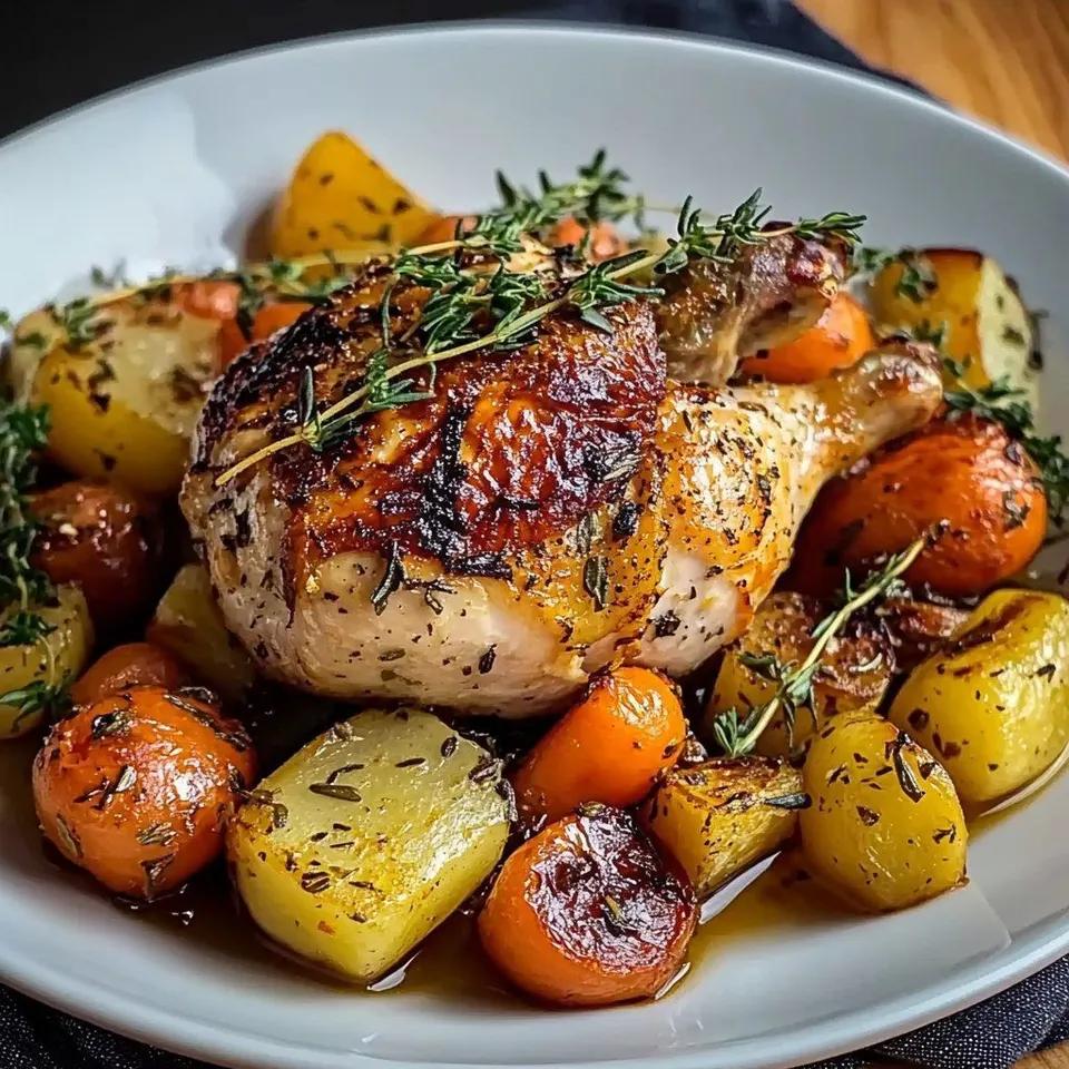 1/2 Poulet RÃ´ti avec garnitures