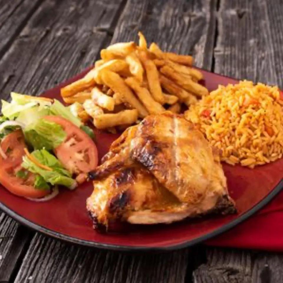 1/4 Poulet RÃ´ti avec garnitures