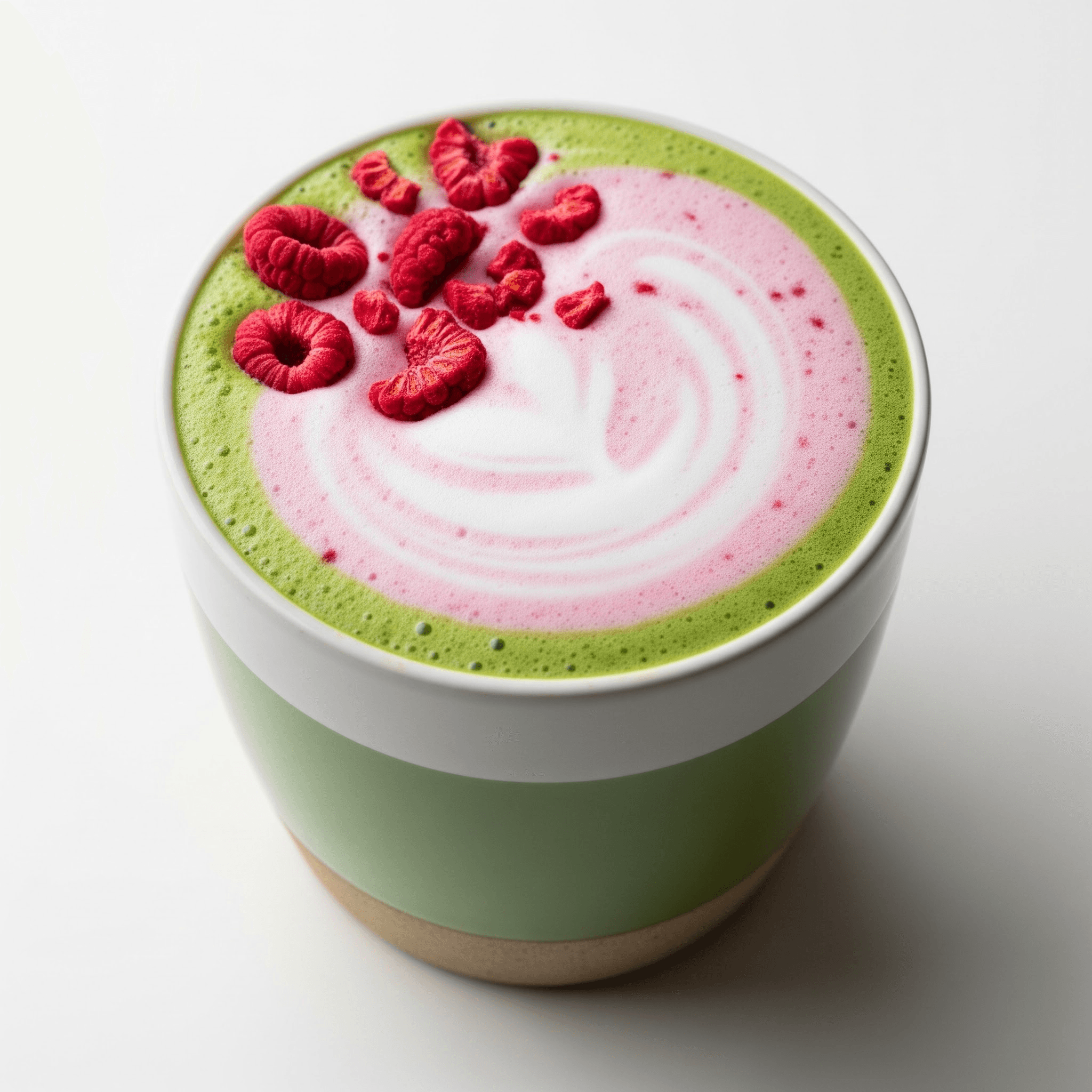 Matcha Framboise Chaud