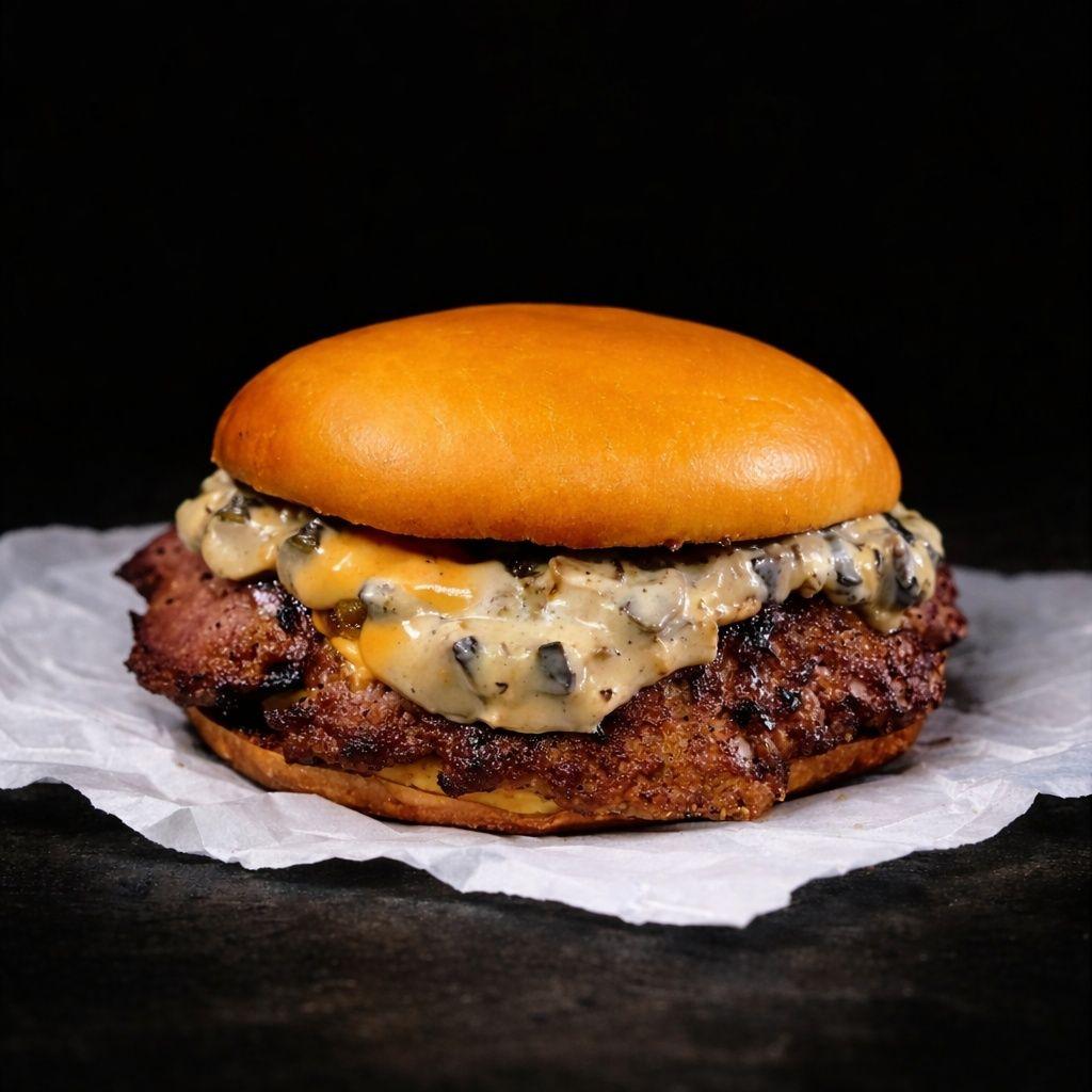 Burger Tasty Mushroom