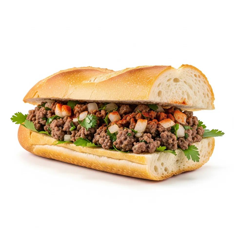 Sandwich MÃ©lange viande hachÃ©e
