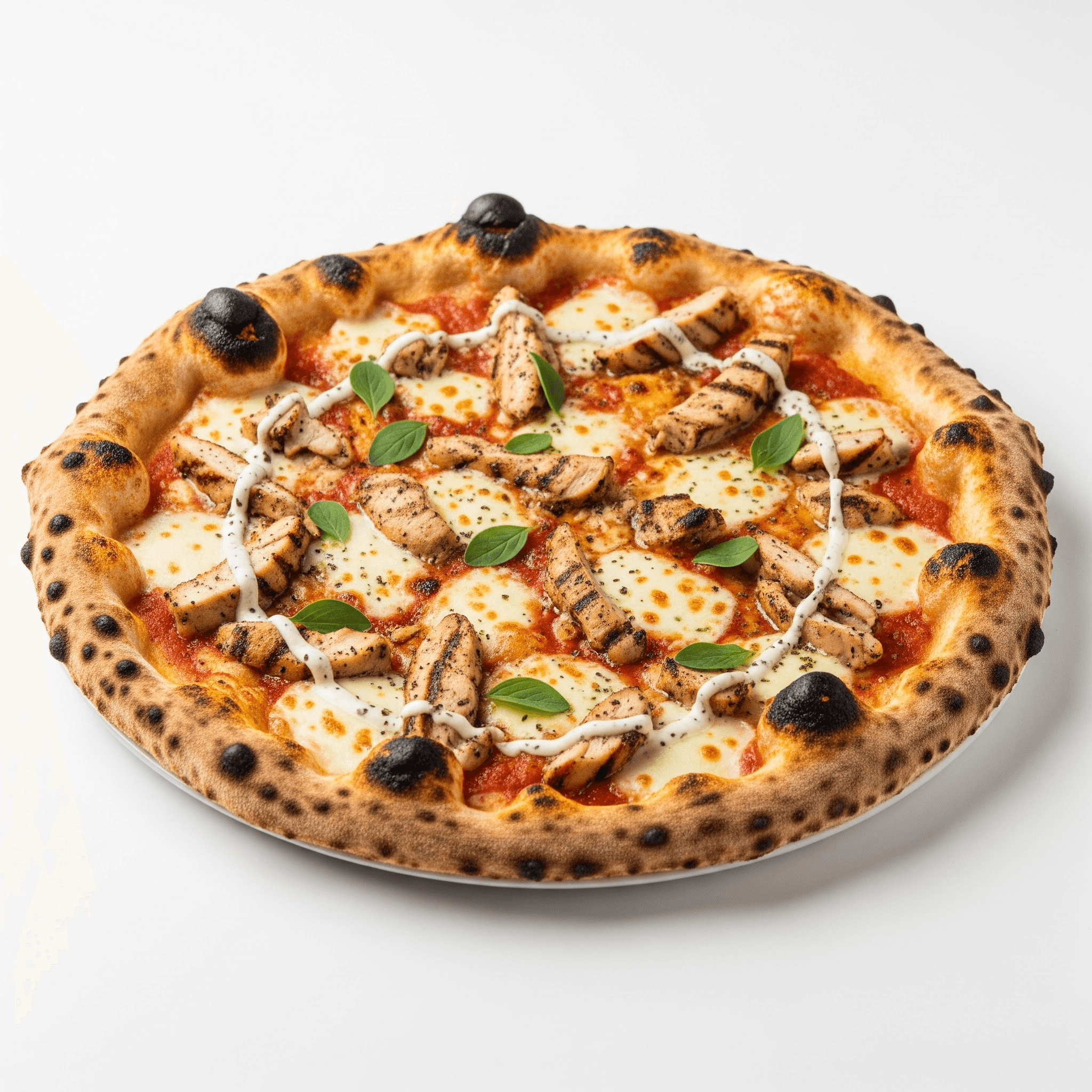 Pizza boisÃ©e au poulet