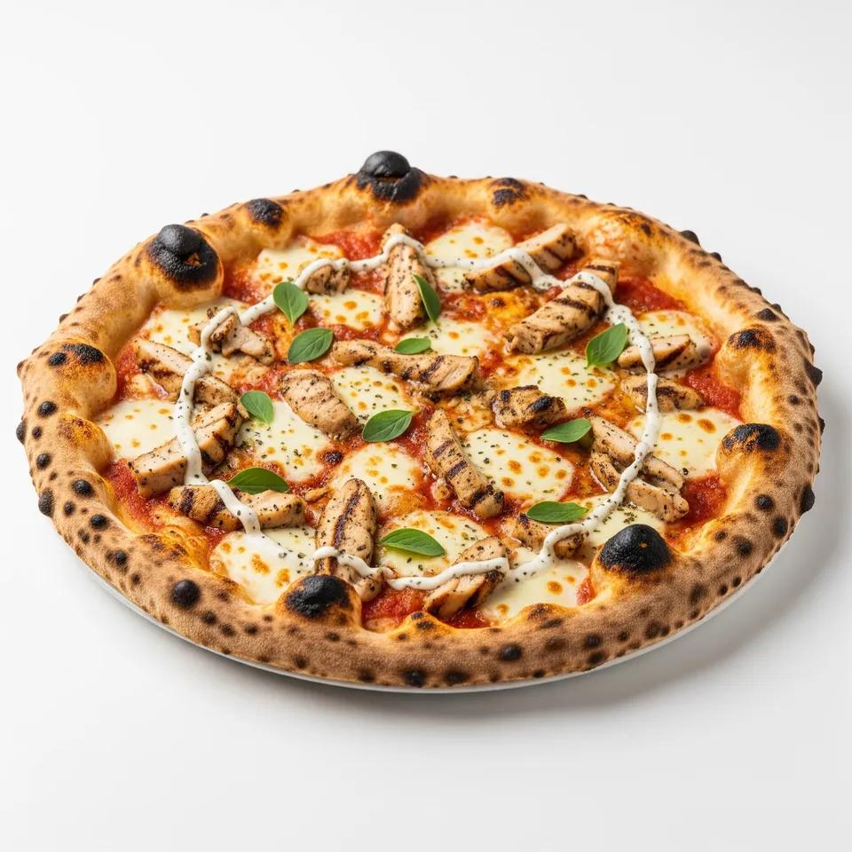 Pizza boisÃ©e au poulet