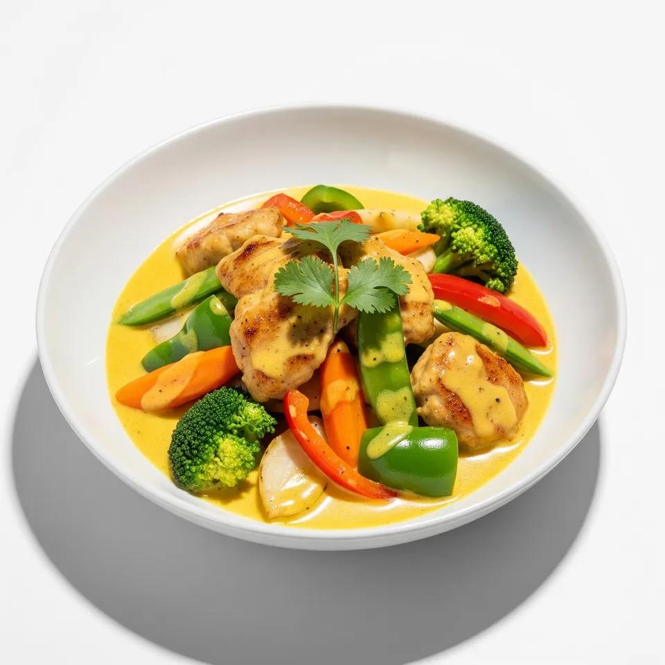 Plat Wok Poulet Curry