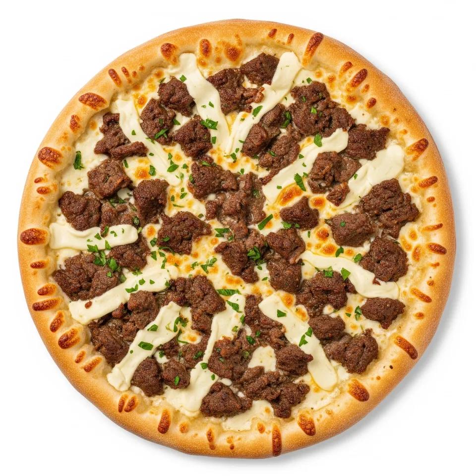 Pizza Viande Sauce Blanche