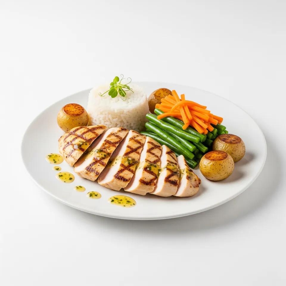 Assiette Poulet MarinÃ©