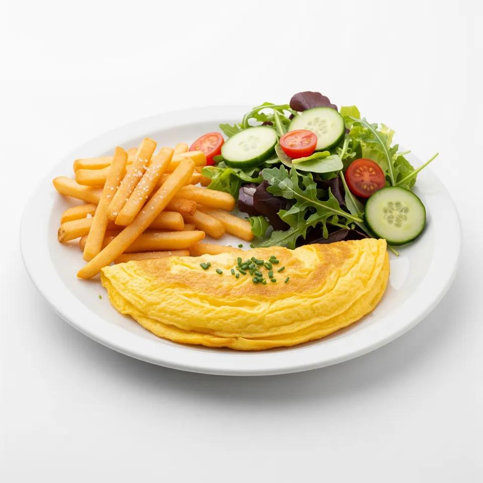Plat Frite Omelette