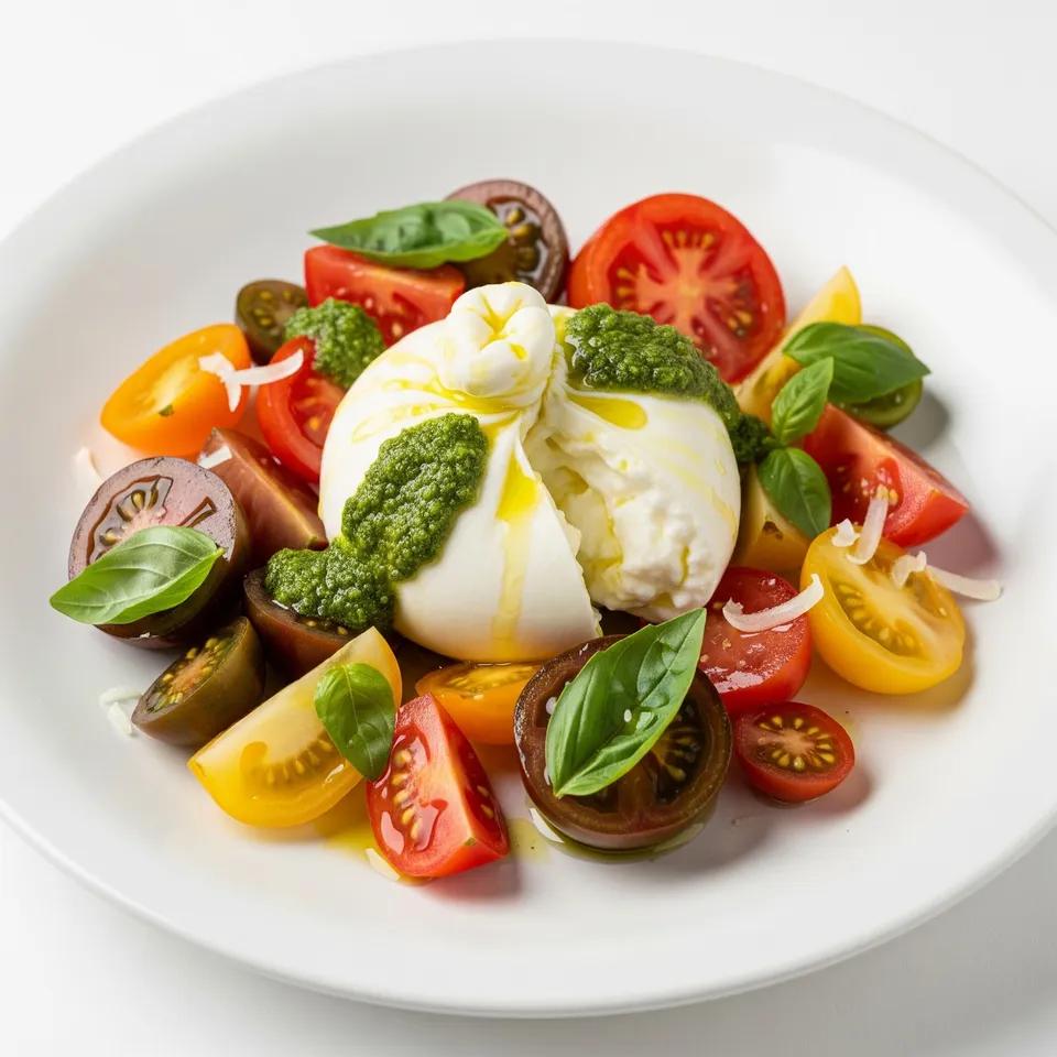 Tomates Ã€ L'Ancienne, Burrata CrÃ©meuse & Pesto