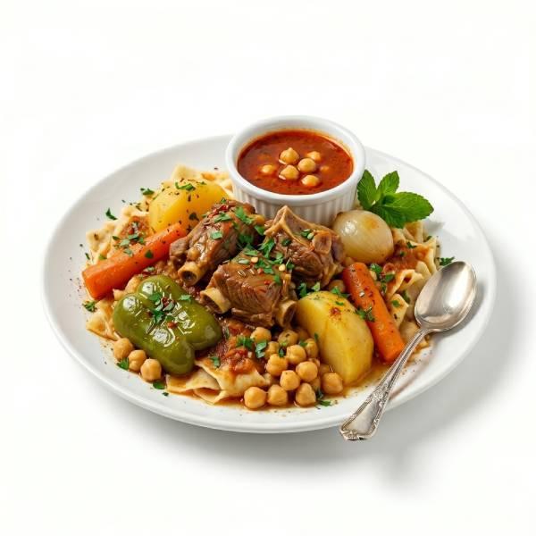 Plat Chakhchoukha avec Cuisses Poulet
