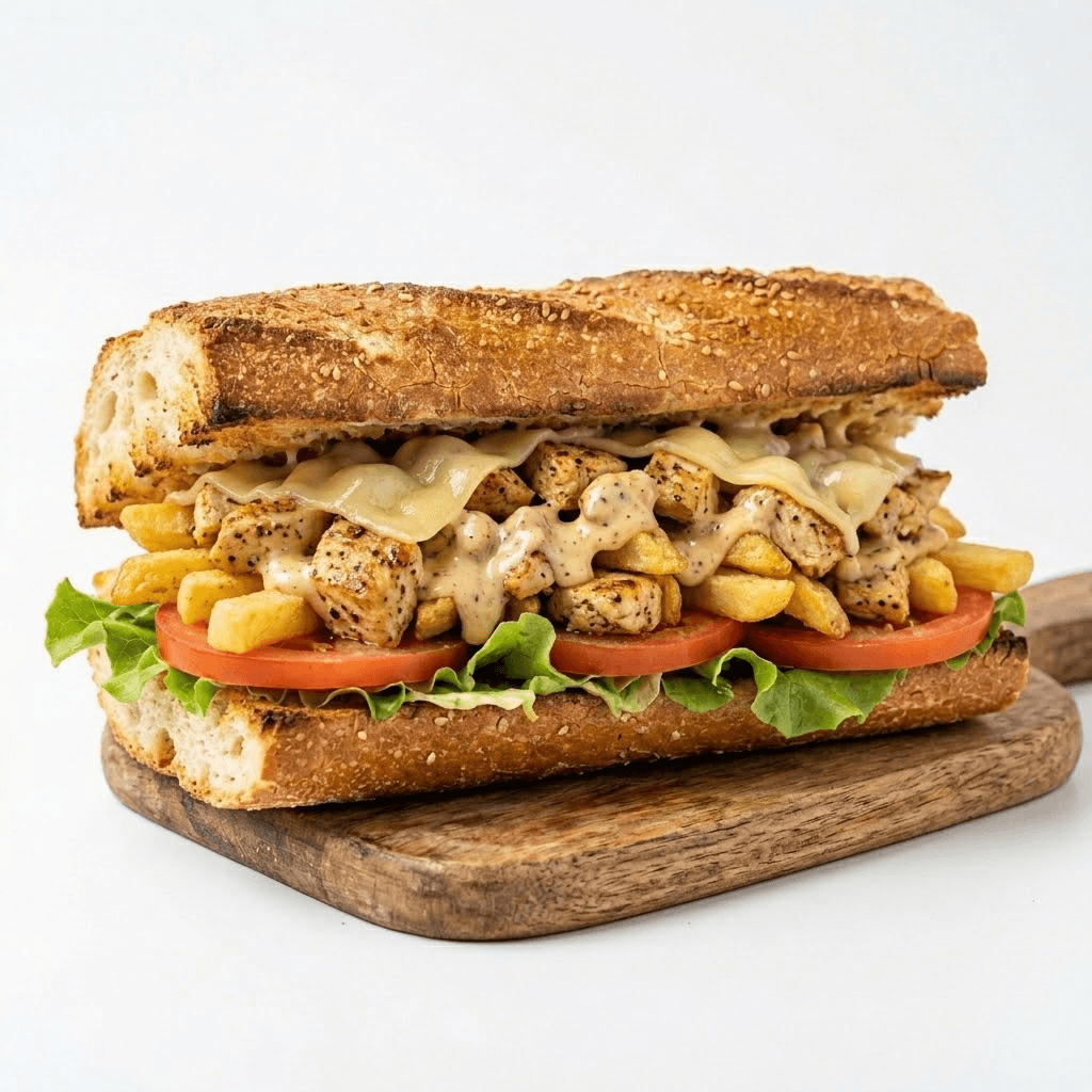 Sandwich Poulet MarinÃ©