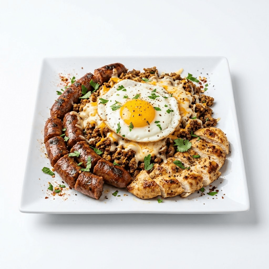 Plat Merguez VH Escalope Fromages Å’uf