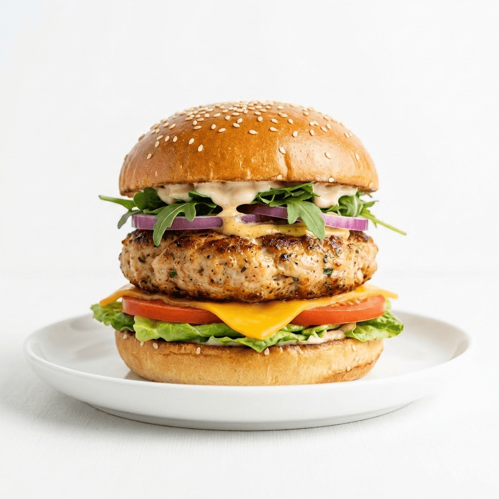 Burger Double Poulet HachÃ©e