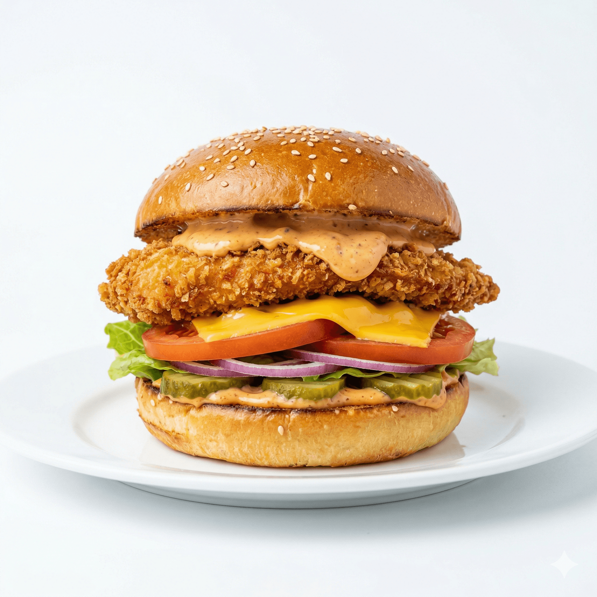 Burger PanÃ© Double Fromage