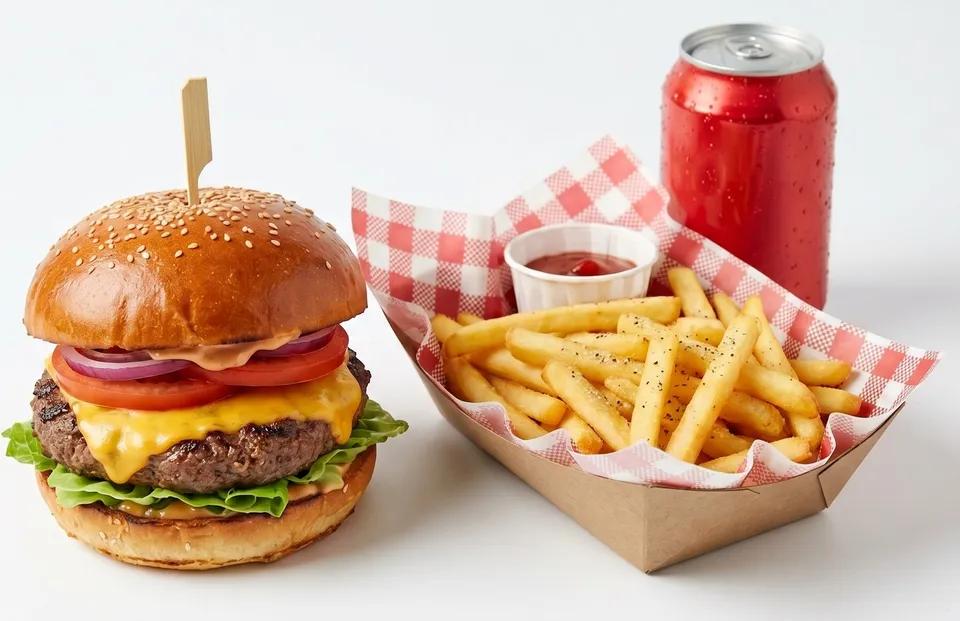 Burger Tokyo + Barquette de frites + Canette