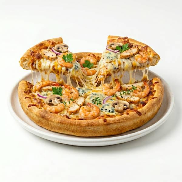Pizza BoisÃ© Crevette Poulet