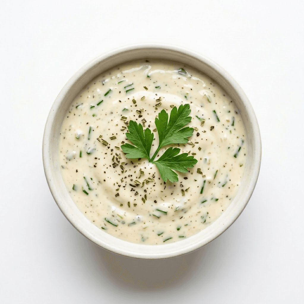 Assiette sauce a l'ail