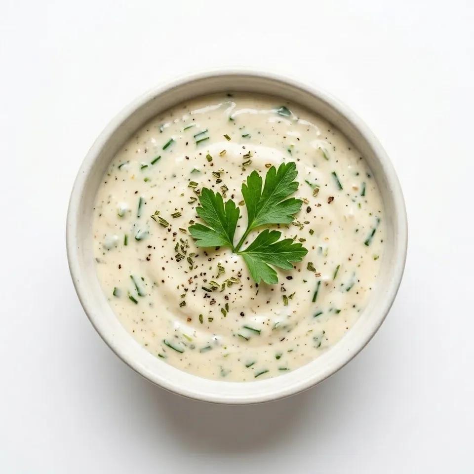 Assiette sauce a l'ail