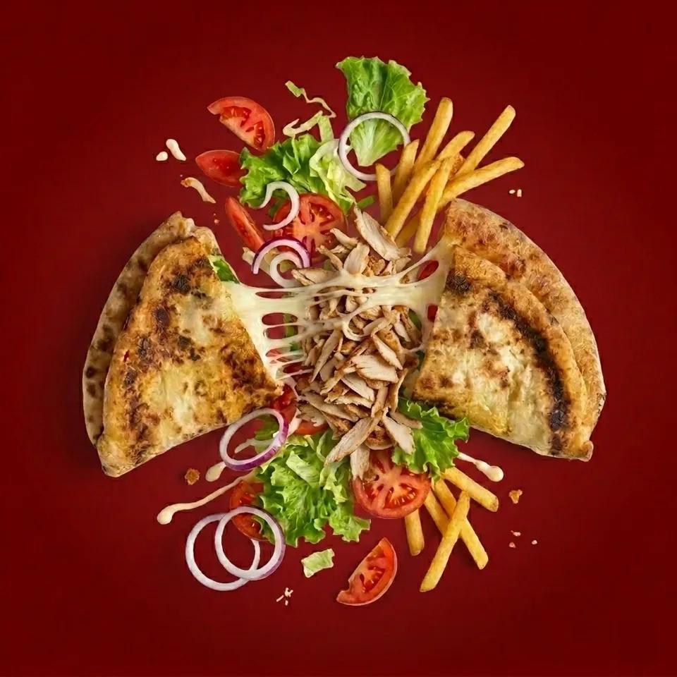 Makloub shawarma