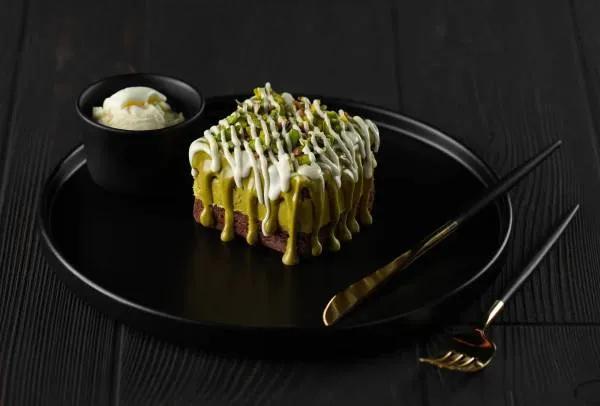 Brownies Cheesecake Pistache
