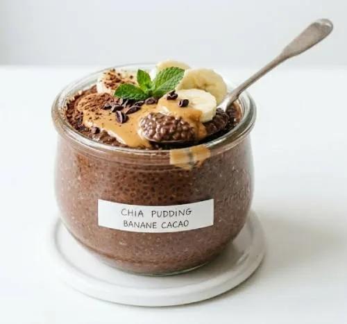 Chia Pudding Banane Cacao