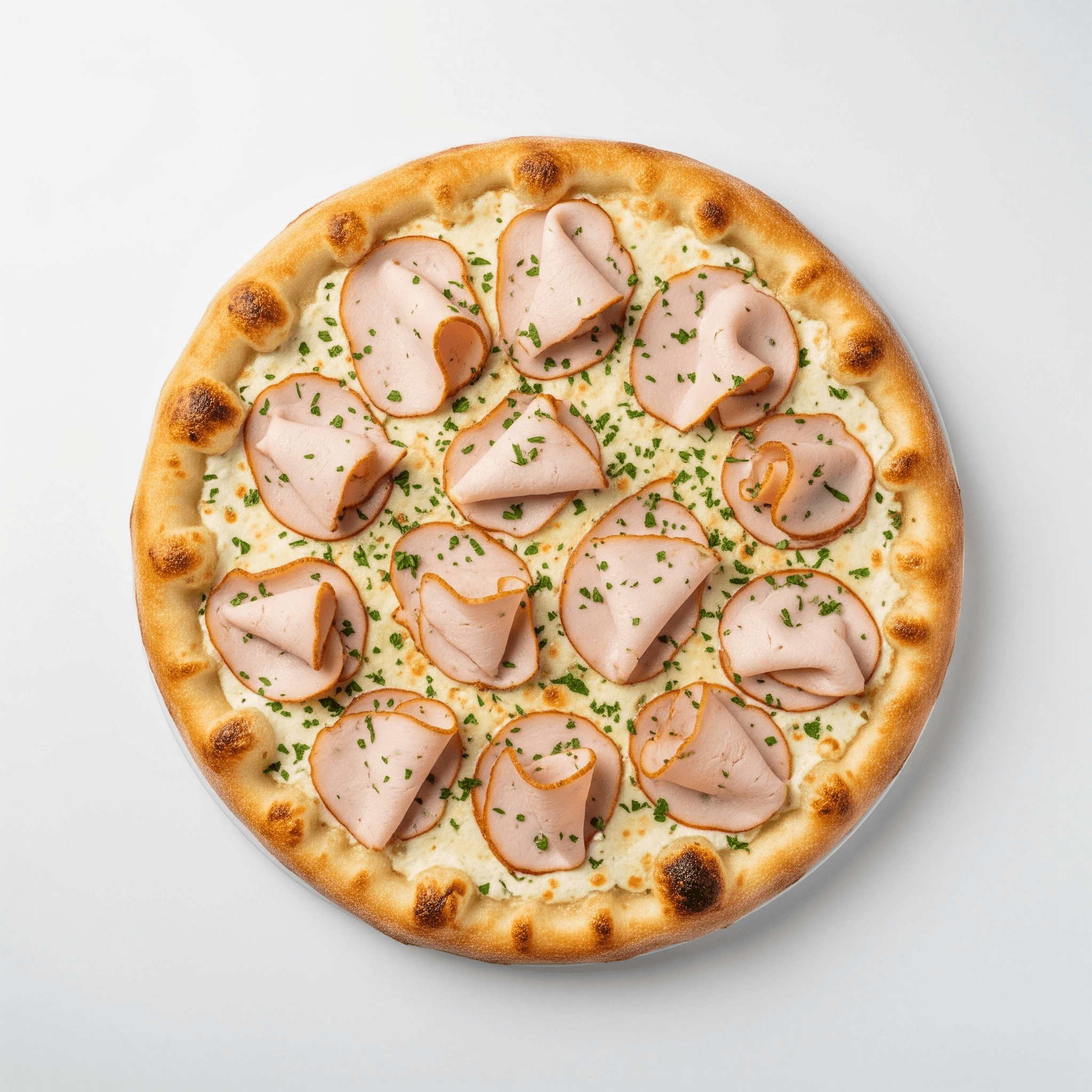 Pizza Dinde Fumé Sauce Blanche XXL