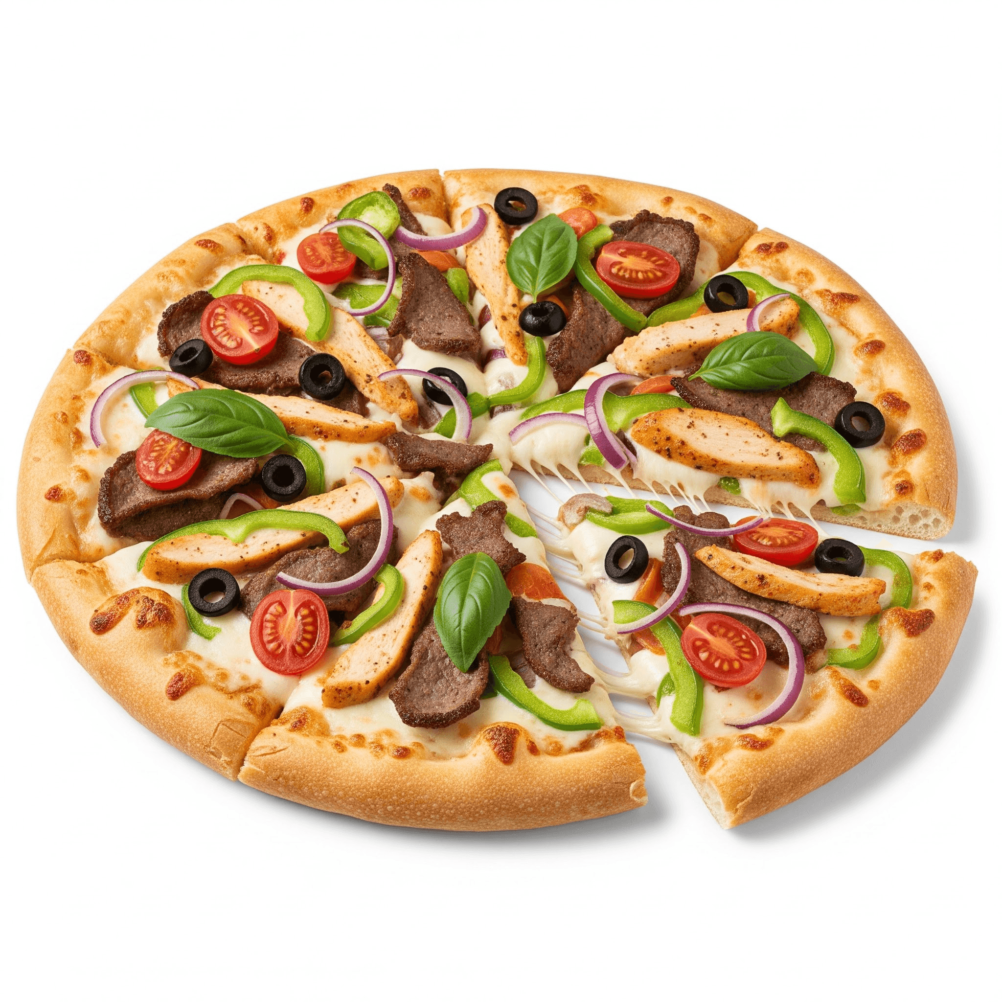 Pizza Mixte Sauce Blanche L