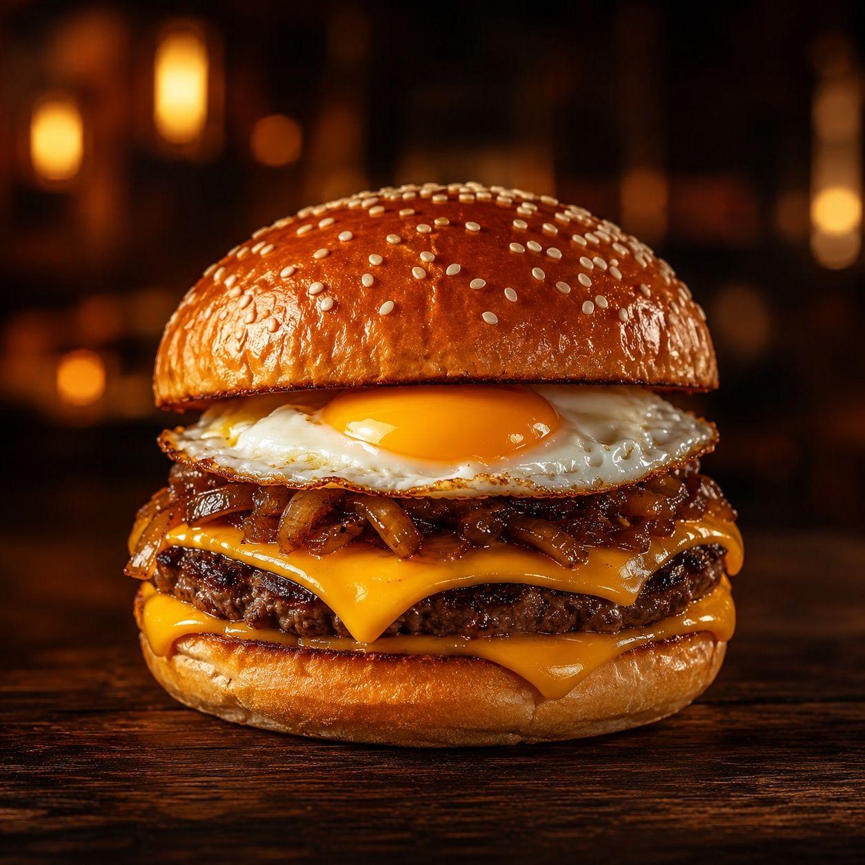 Egg Burger + Frites