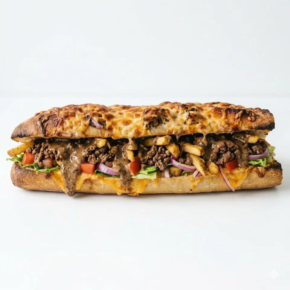Baguette Farcie Viande Hachée