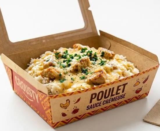 Riz Poulet Sauce Fromagère