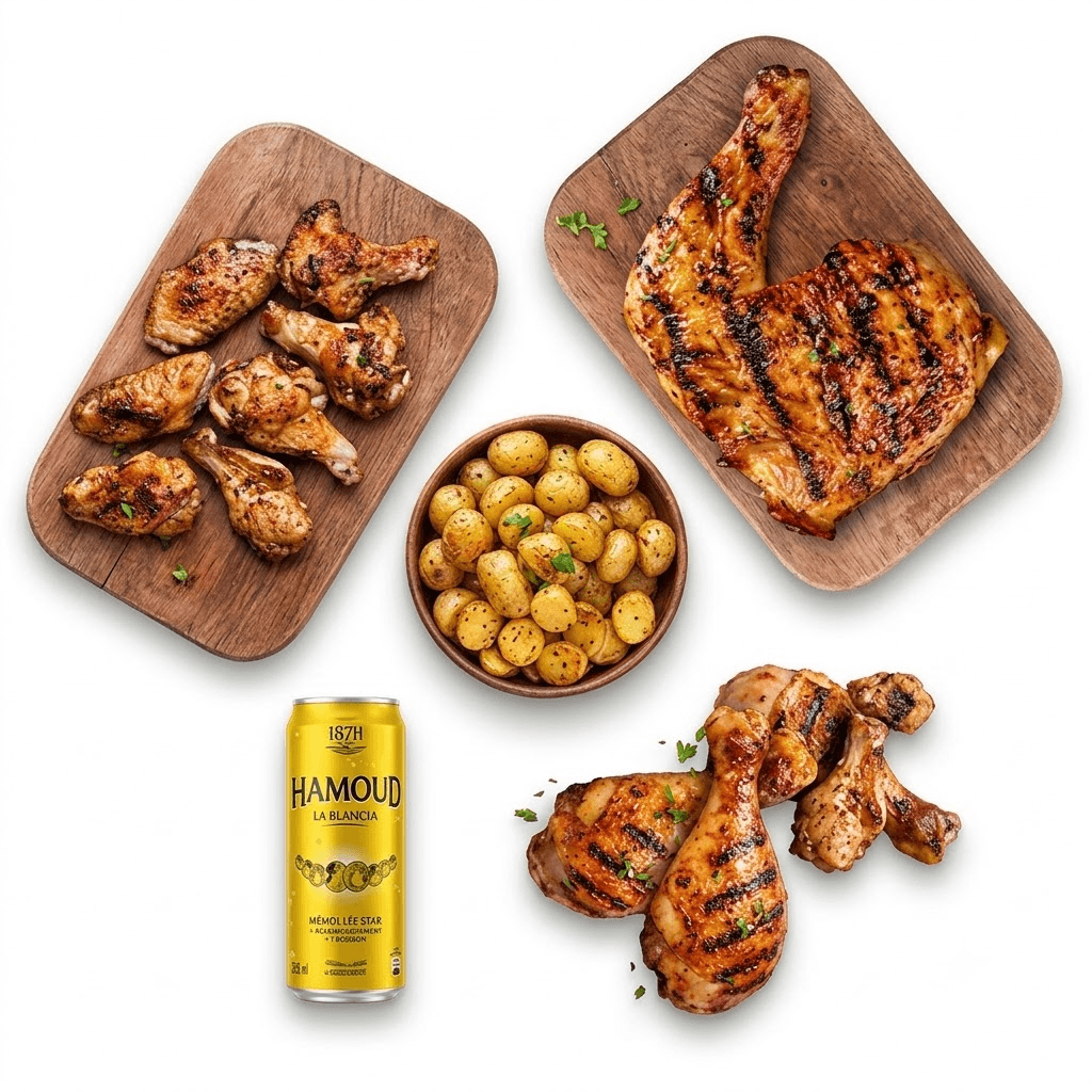 Menu (Cuisse ou 2 Pilons ou 6 Wings)