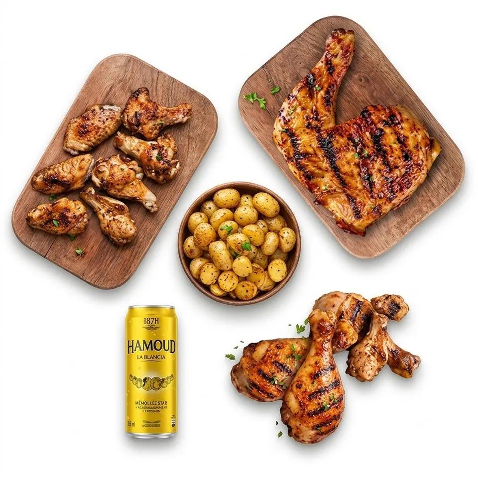 Menu (Cuisse ou 2 Pilons ou 6 Wings)
