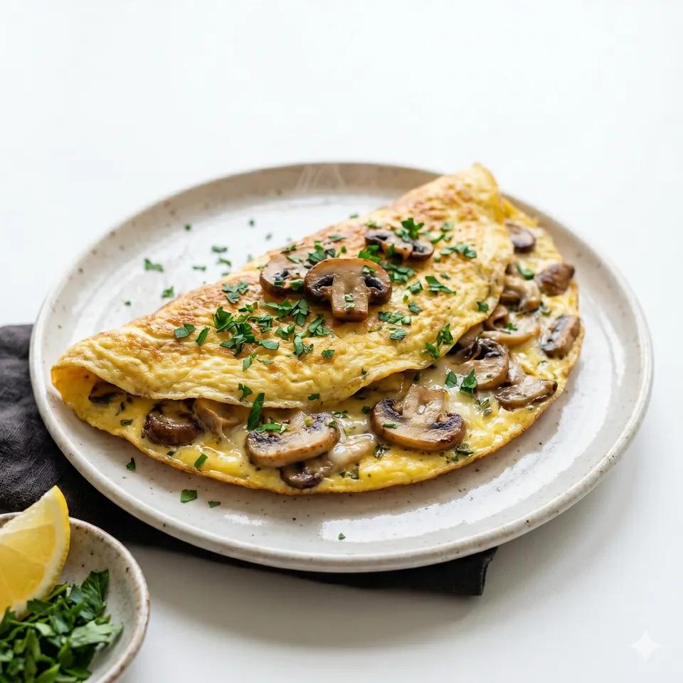 Omelette Champignons & Mozzarella