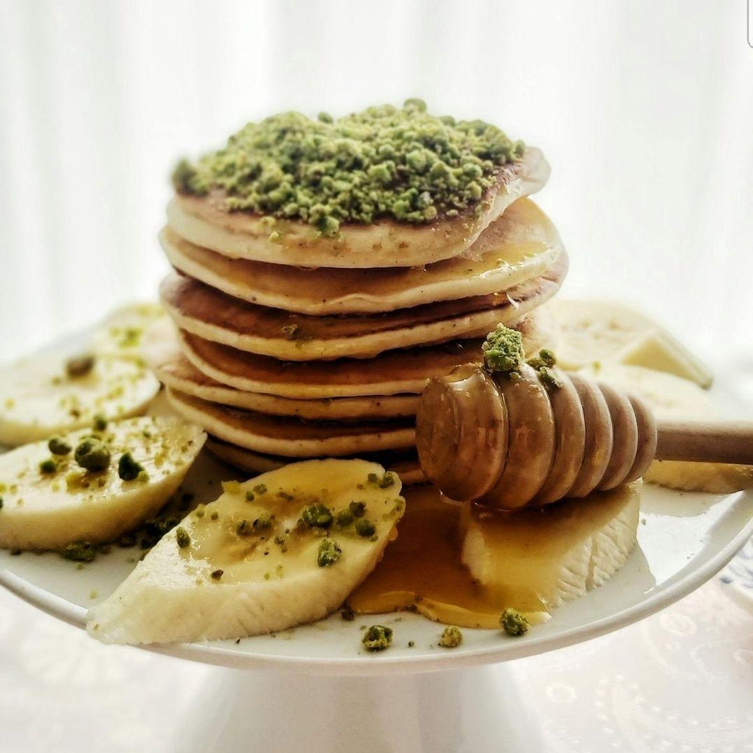 Pancake pistachio kunafa