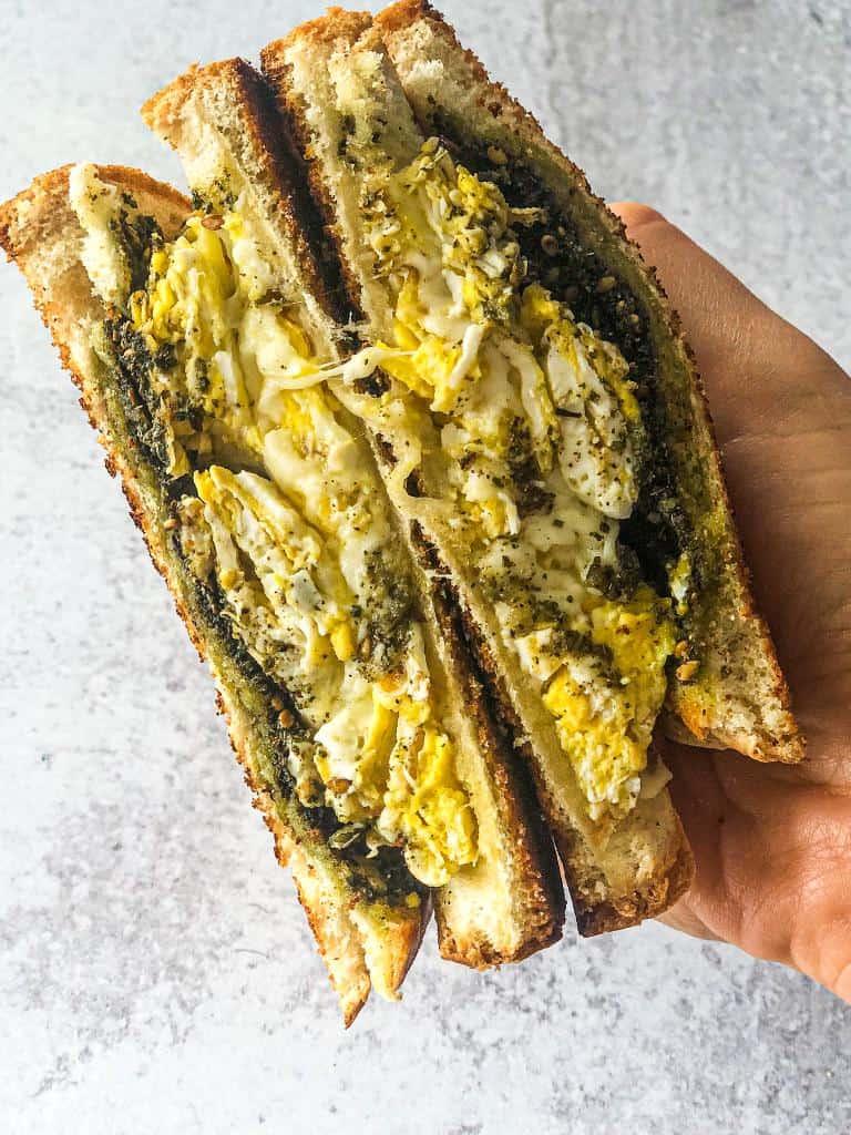 جبنة مع زعتر / Fromage au Zaatar