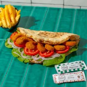 Makloub Crevettes Panées