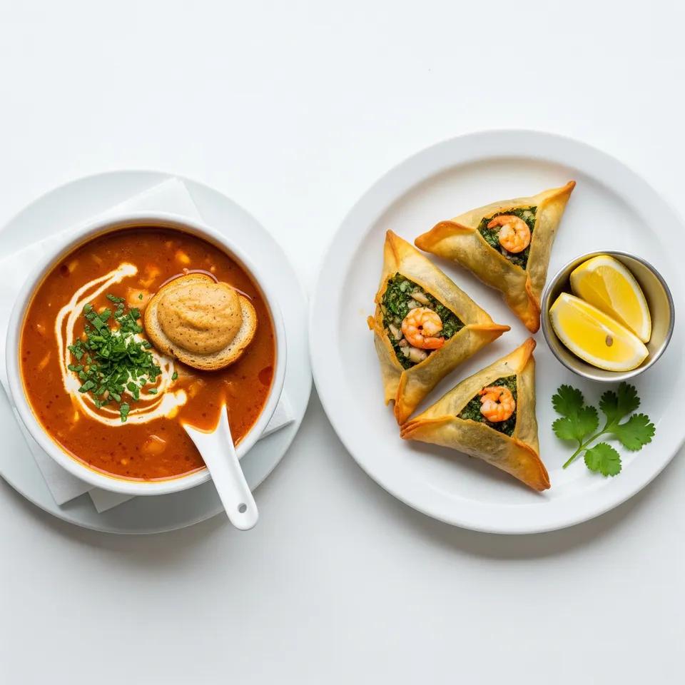 Soupe De Poisson + Bourak Aux Crevettes