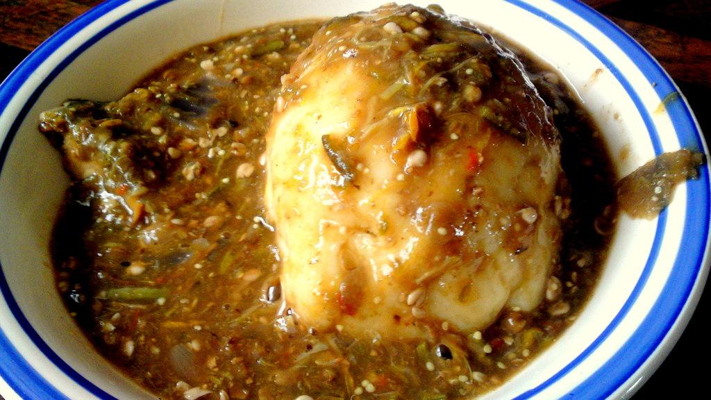 Foufou Igname Sauce Gombo