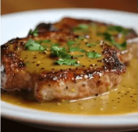 Cote De Porc À La Moutarde