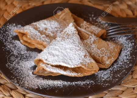 Crêpes Ou Pancakes Au Sucre Glace